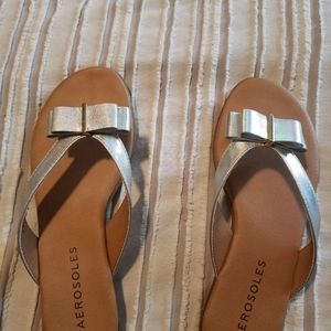 Womens silver sandals never worn